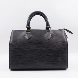 CE33 💟 Louis Vuitton Black Epi Speedy 25